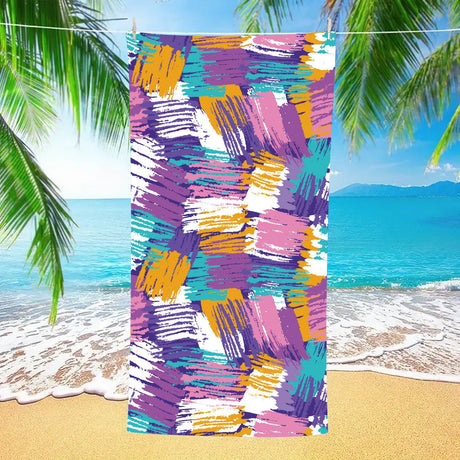 Graffiti Double - Faced Fleece Beach Towel | PRUSES - PRUSES
