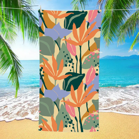Graffiti Style Double - Faced Fleece Beach Towel | PRUSES - PRUSES