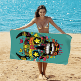 Halloween Pattern Double - Faced Fleece Halloween Beach Towel - PRUSES