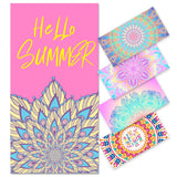 Hello Summer Double - faced Fleece Quick - drying Beach Towel | PRUSES - PRUSES