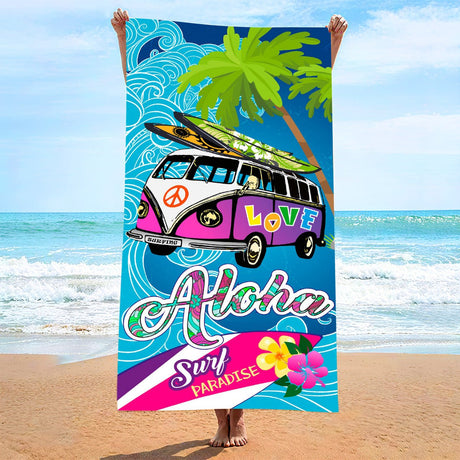 Holiday Car Pattern Beach Towel | PRUSES - PRUSES