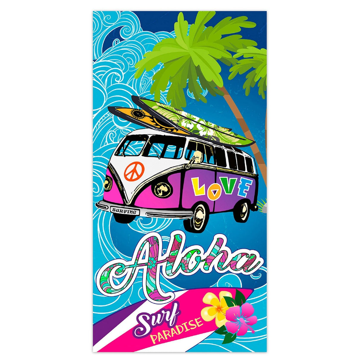 Holiday Car Pattern Beach Towel | PRUSES - PRUSES