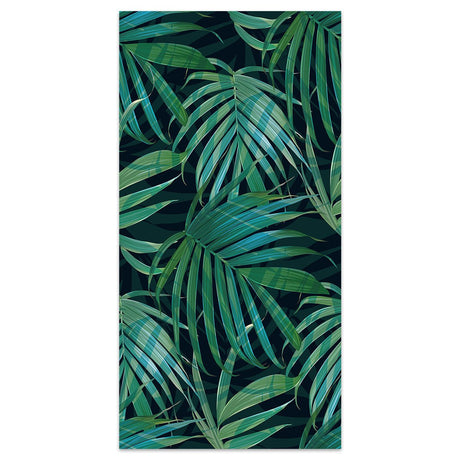 Jungle Leaf Print Double - Faced Fleece Beach Towel | PRUSES - PRUSES