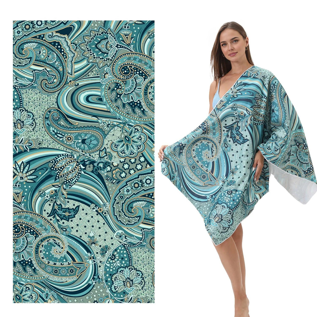 Large Printed Beach Towel For Summer | PRUSES - PRUSES