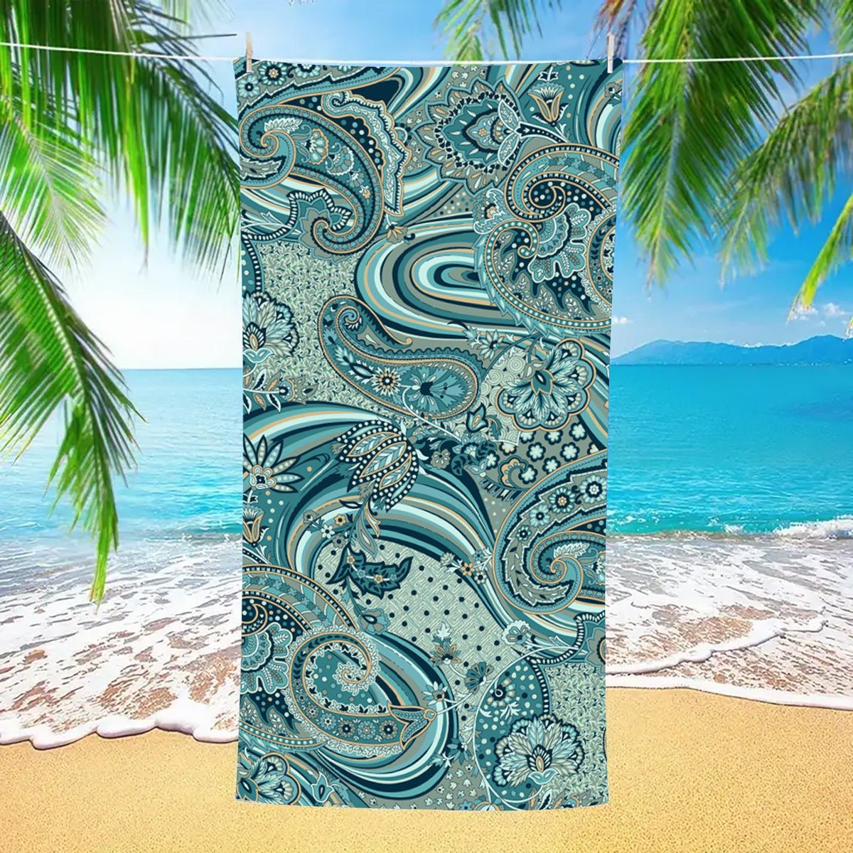 Large Printed Beach Towel For Summer | PRUSES - PRUSES