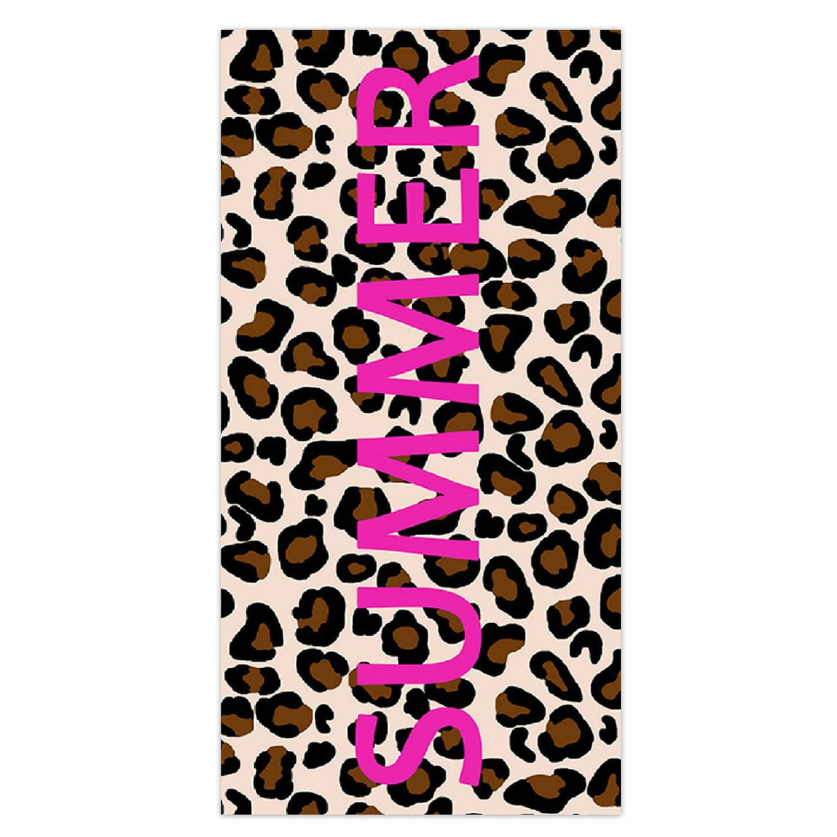 Leopard Print Beach Towel PRUSES - PRUSES