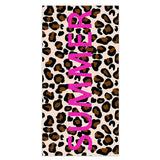 Leopard Print Beach Towel PRUSES - PRUSES