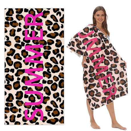 Leopard Print Beach Towel PRUSES - PRUSES