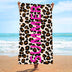 Leopard Print Beach Towel PRUSES - PRUSES