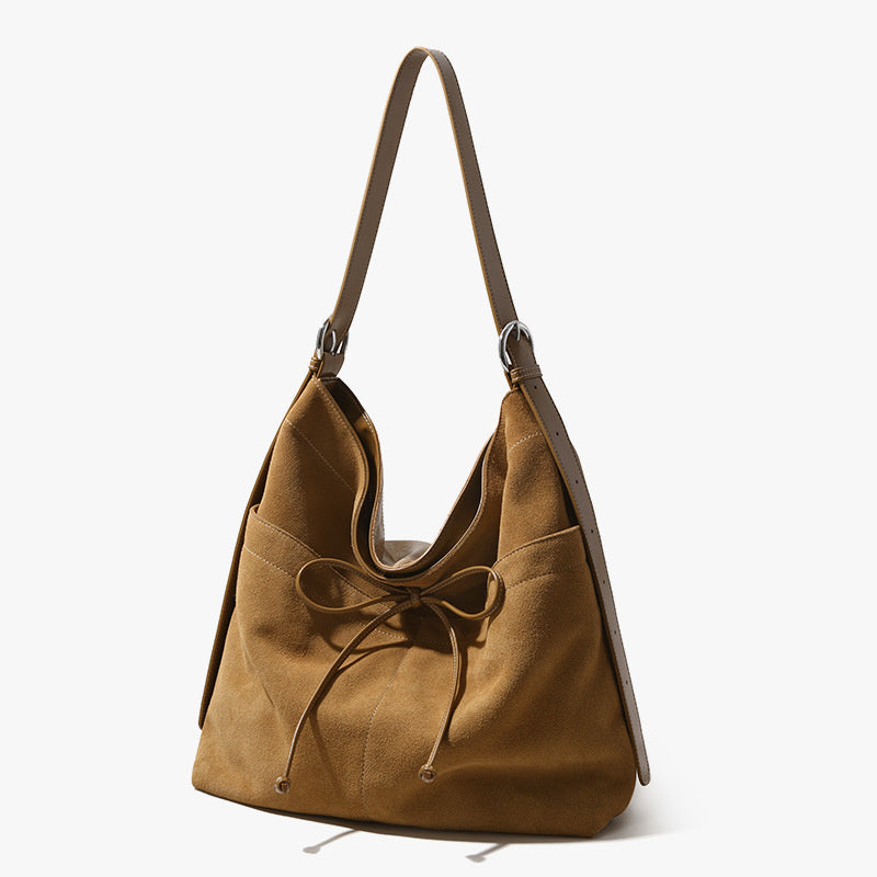 light_brown_genuine_leather_bow_large_shoulder_bags_crossbody_bag