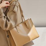 light_brown_genuine_leather_square_large_tote_bag_women_s_shoulder_bags_1