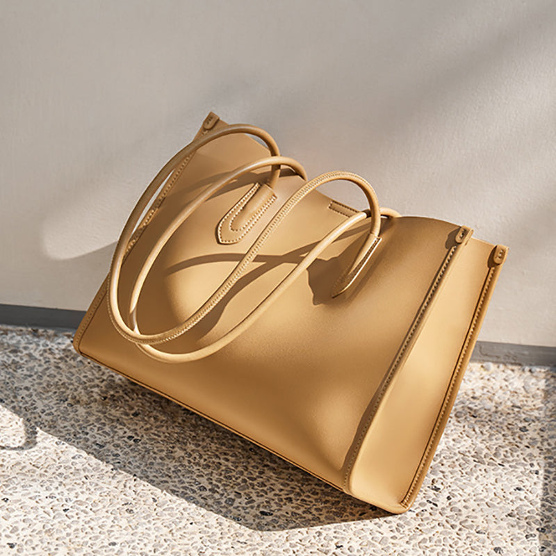 light_brown_genuine_leather_square_large_tote_bag_women_s_shoulder_bags_2