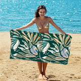 Lightweight Botanical Double - Faced Fleece Beach Towel | PRUSES - PRUSES