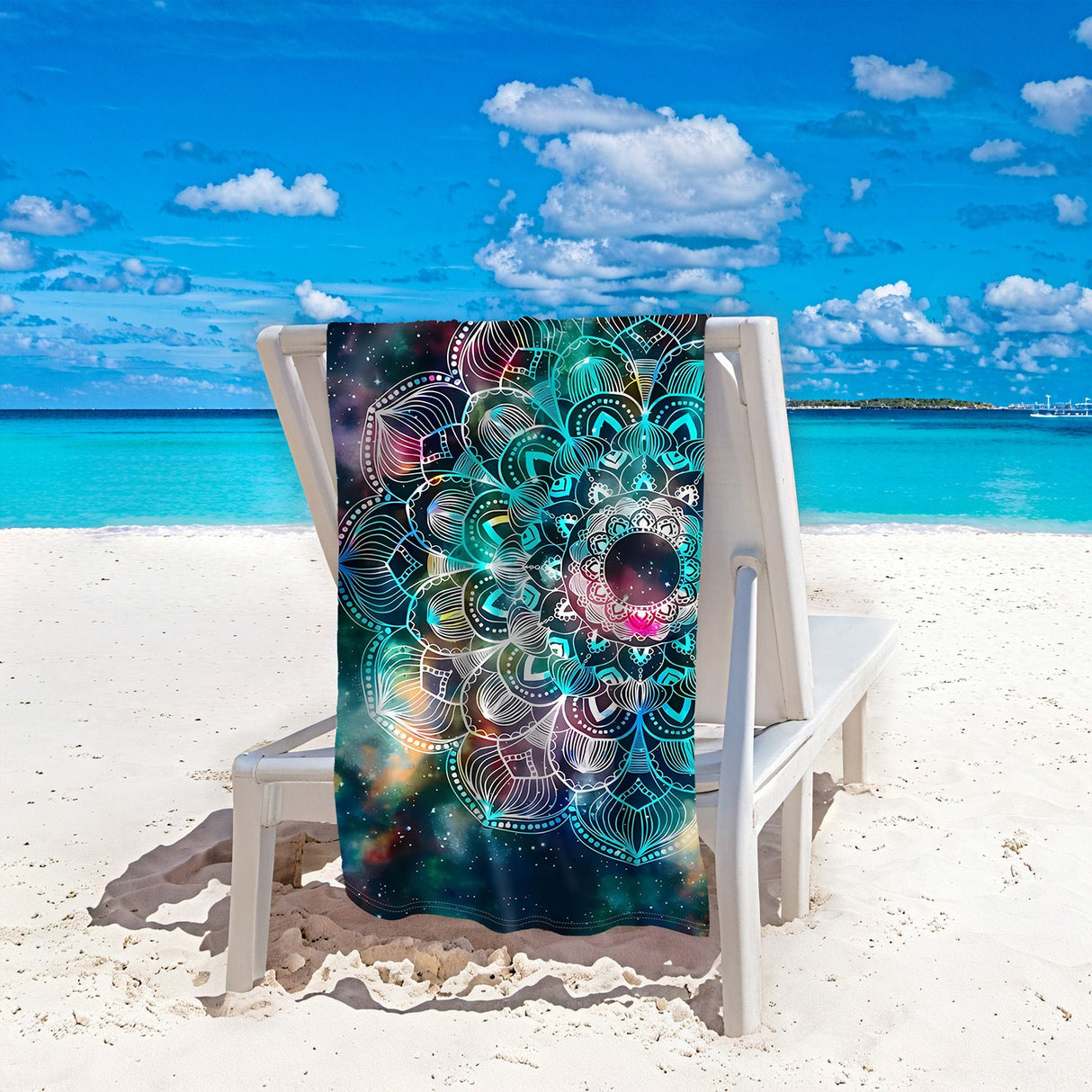 Mandala Print Beach Towel | PRUSES - PRUSES
