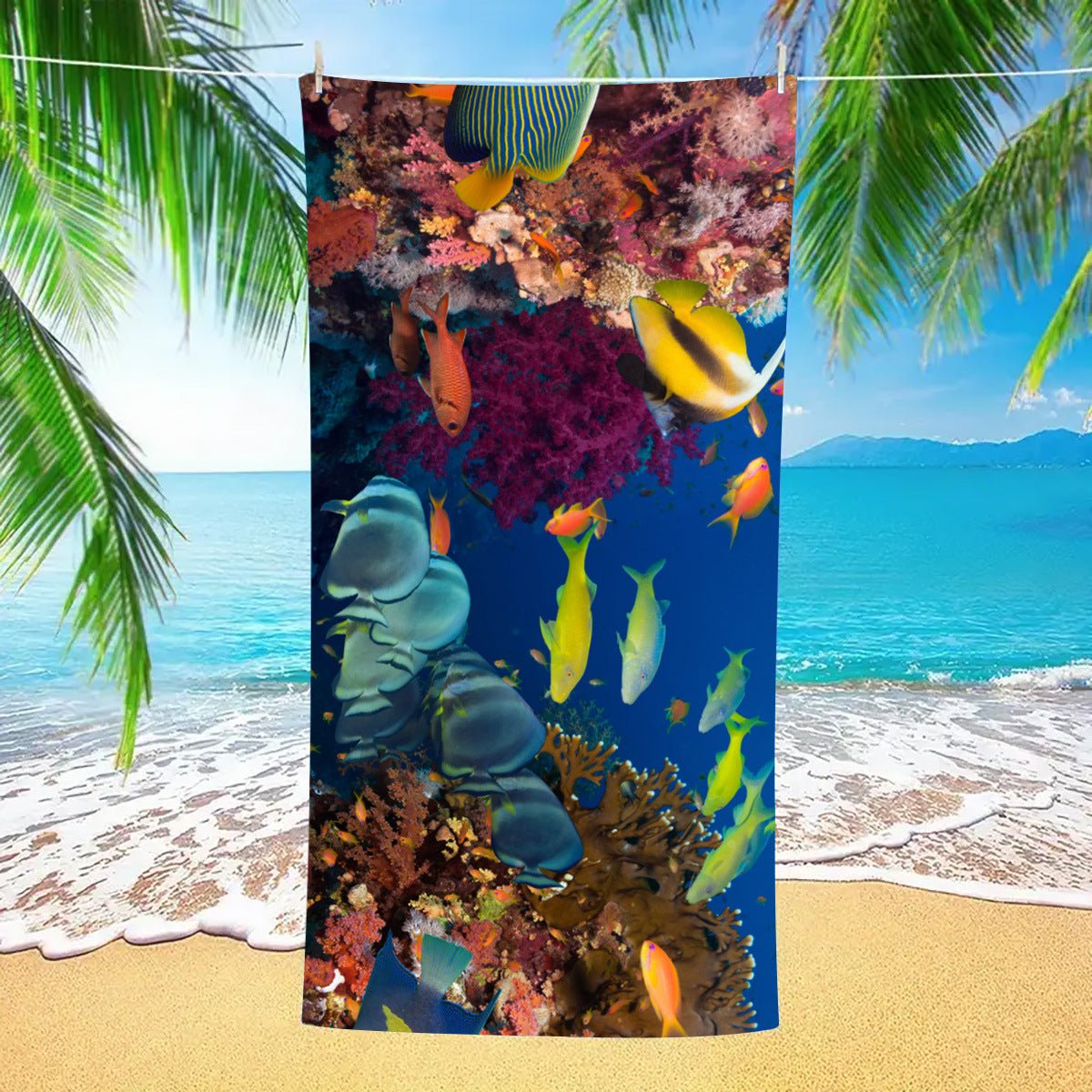 Marine Animals Beach Towel | PRUSES - PRUSES