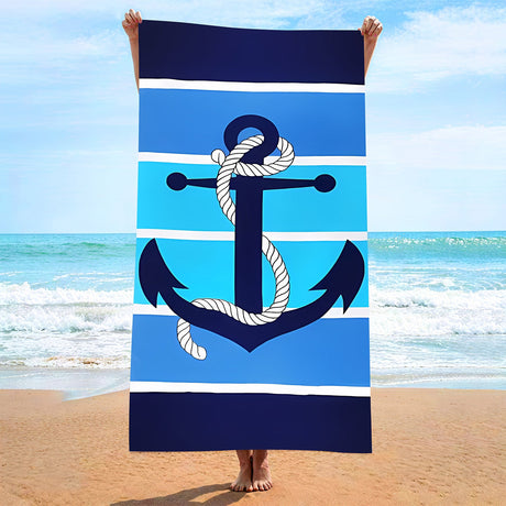 Maritime Anchor Pool Beach Towel | PRUSES - PRUSES