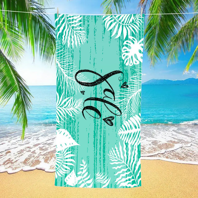 Mint Green Double - Faced Fleece Beach Towel | PRUSES - PRUSES