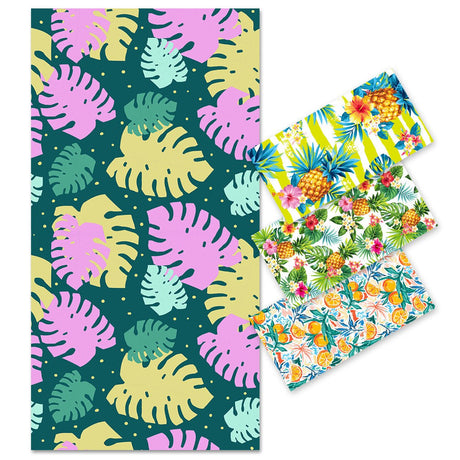 Monstera Leaf Beach Towel | PRUSES - PRUSES