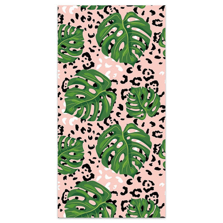 Monstera Leaf Double - Faced Fleece Beach Towel | PRUSES - PRUSES