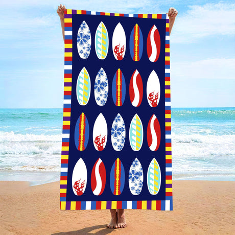 Multicolored Pattern Beach Towel | PRUSES - PRUSES