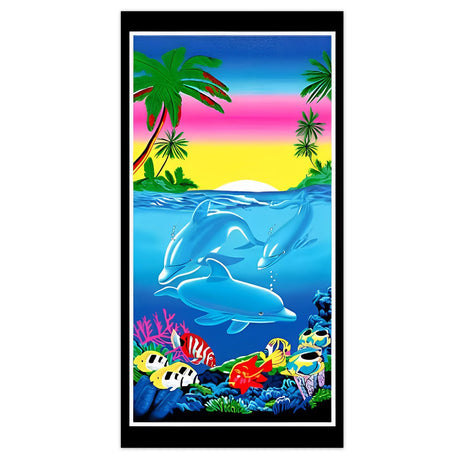 Ocean Dolphin Beach Towel | PRUSES - PRUSES