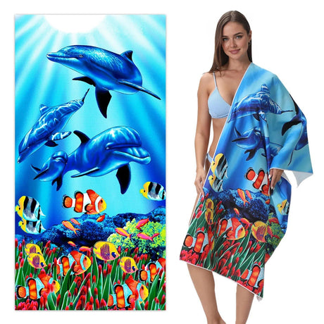 Ocean Pattern Beach Towel | Pruses - PRUSES