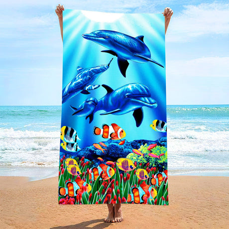 Ocean Pattern Beach Towel | Pruses - PRUSES