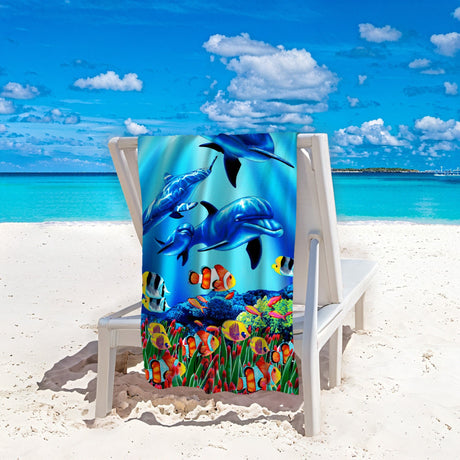 Ocean Pattern Beach Towel | Pruses - PRUSES
