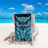 Owl Pattern Beach Towel | PRUSES - PRUSES