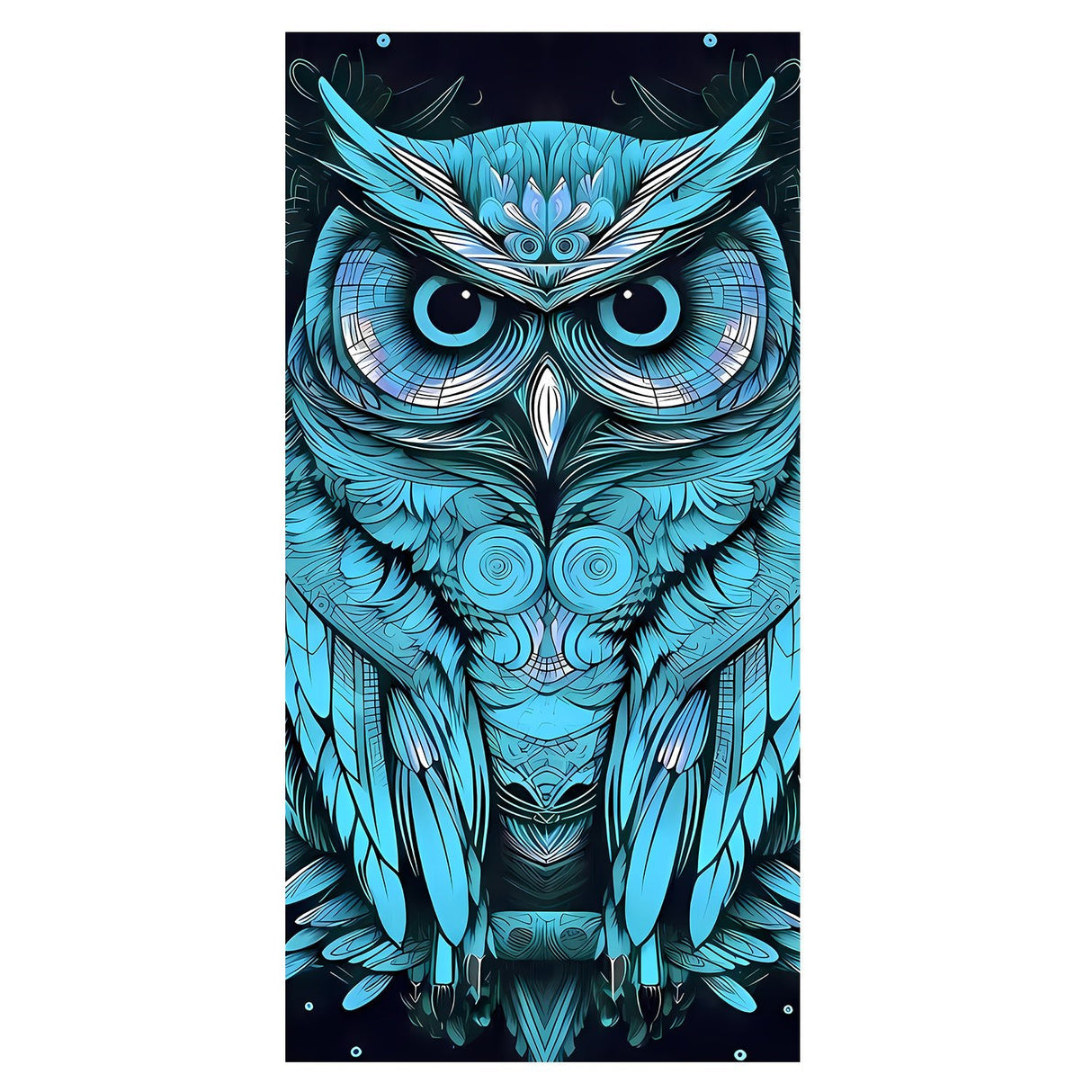 Owl Pattern Beach Towel | PRUSES - PRUSES
