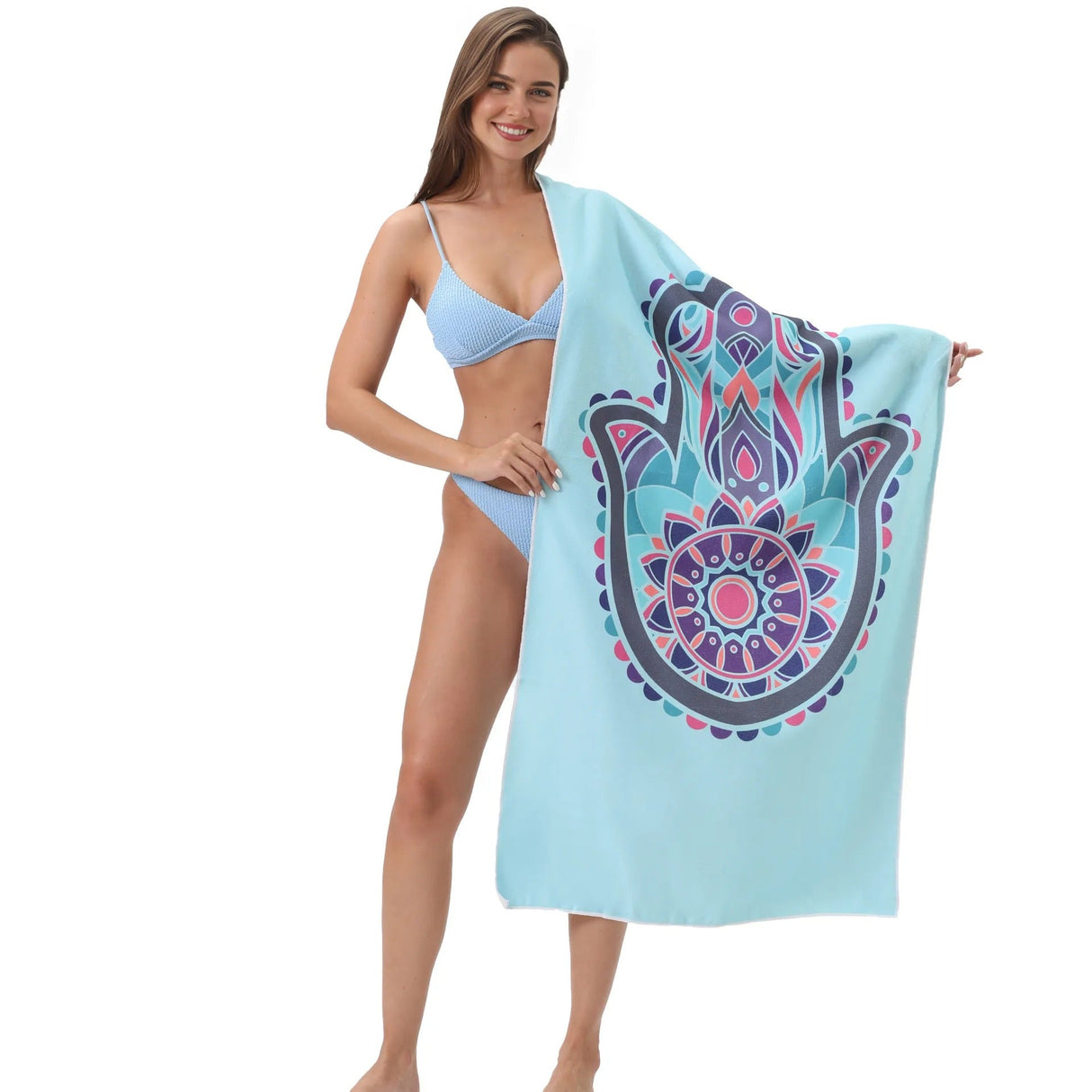 Palm Pattern Design Beach Towel | PRUSES - PRUSES