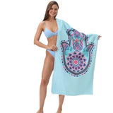 Palm Pattern Design Beach Towel | PRUSES - PRUSES