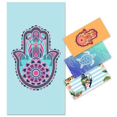 Palm Pattern Design Beach Towel | PRUSES - PRUSES