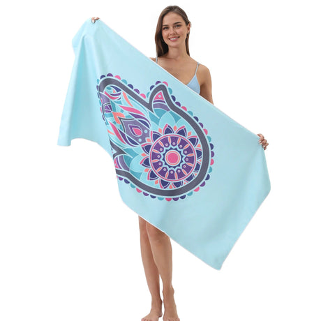 Palm Pattern Design Beach Towel | PRUSES - PRUSES