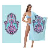 Palm Pattern Design Beach Towel | PRUSES - PRUSES