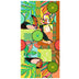 Patchwork Pattern Double - Faced Fleece Beach Towel | PRUSES - PRUSES