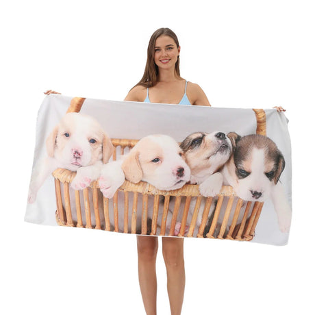 Pet Pictures Beach Towel | PRUSES - PRUSES