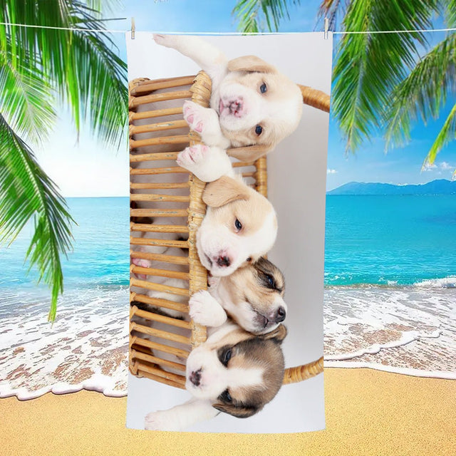 Pet Pictures Beach Towel | PRUSES - PRUSES