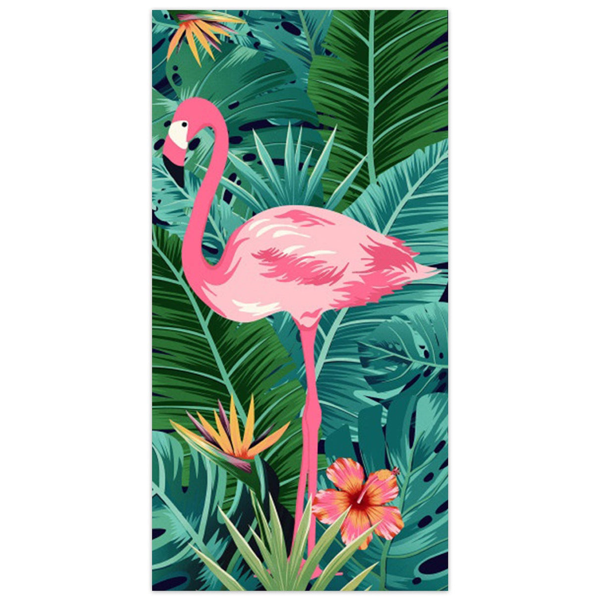 Pink Flamingo Beach Towel | PRUSES - PRUSES