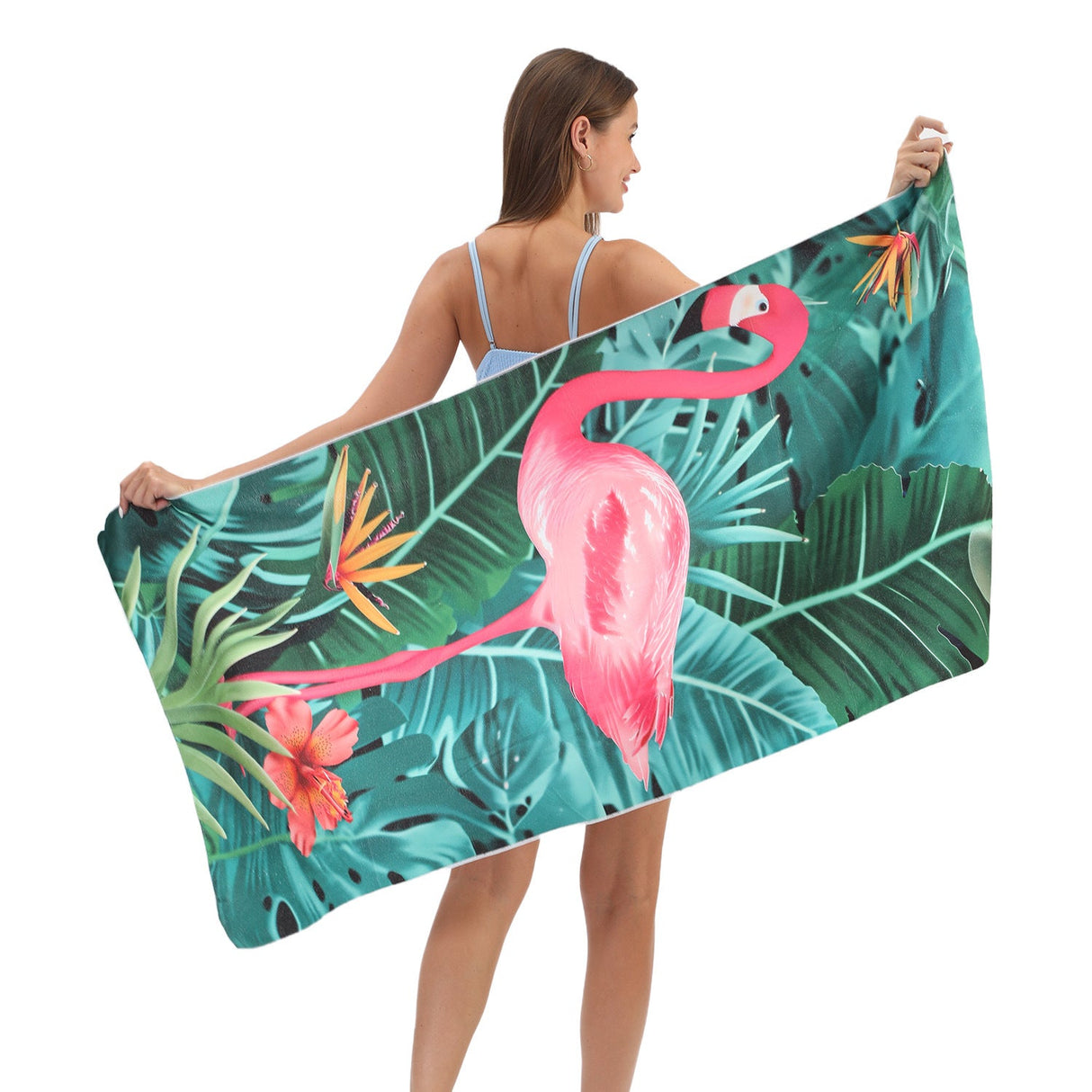 Pink Flamingo Beach Towel | PRUSES - PRUSES