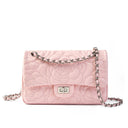 pink_leather_flower_embossed_chain_bag_quilted_shoulder_bags