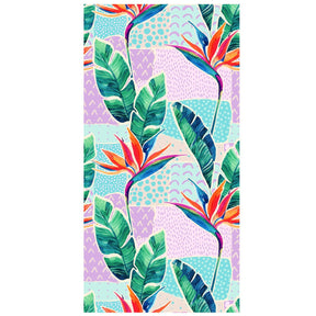 Plant Pattern Beach Towel PRUSES - PRUSES