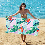 Plant Pattern Beach Towel PRUSES - PRUSES