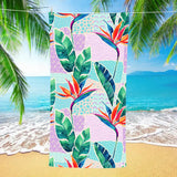 Plant Pattern Beach Towel PRUSES - PRUSES