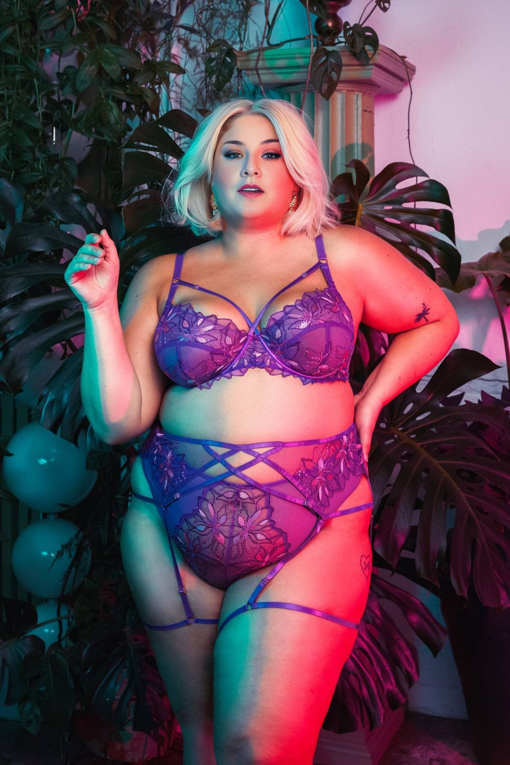 Purple Plus Size Lingerie PRUSES®