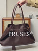  Minimalist Genuine Leather Large Capacity Tote Bag detail PRUSES vedio