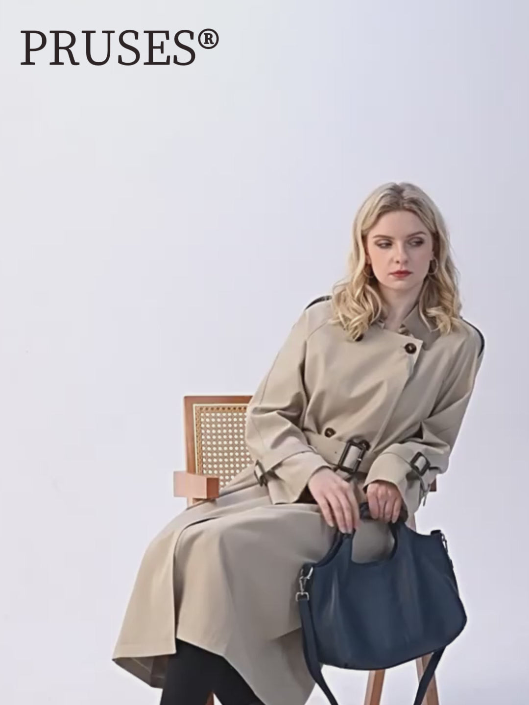 Women's Soft Genuine Leather Top-Handle Tote Bag | PRUSES