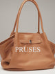 Womens Genuine Leather Large Capacity Tote Bag PRUSES vedio