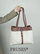 Womens Large Cowhide Tote Bag with Twist Lock detail PRUSES vedio