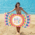 Printed Beach Towel Double - Faced Fleece Quick - Drying Beach Towel | PRUSES - PRUSES